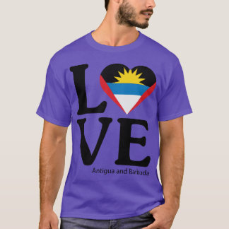 Älskar Antigua och Barbuda vän T Shirt