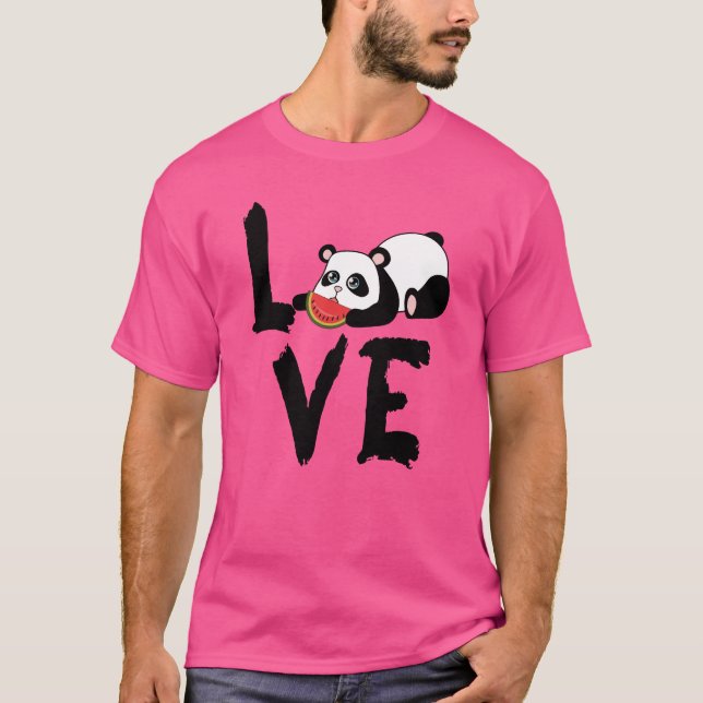 Älskar att äta familj t shirt (Framsida)
