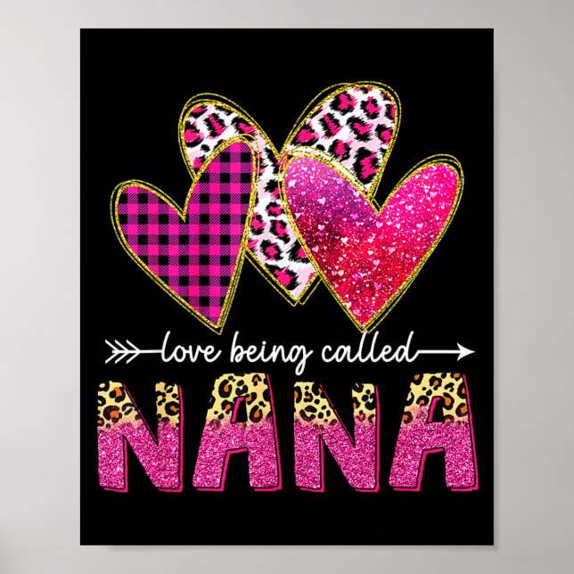 Älskar att bli kallad nana mormor valentin mödrar poster (Framsidan)