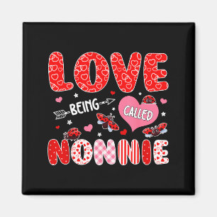 Älskar att bli kallad nonnie valentines dag mors d magnet