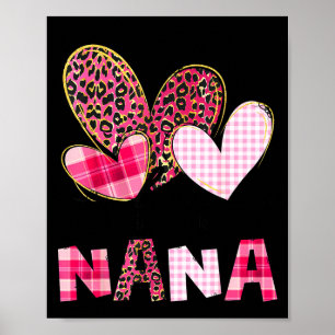 Älskar att kallas nana mormor valentine mamas dag poster