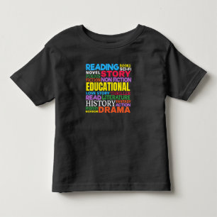 Älskar att läsa böcker - genre word konst t shirt