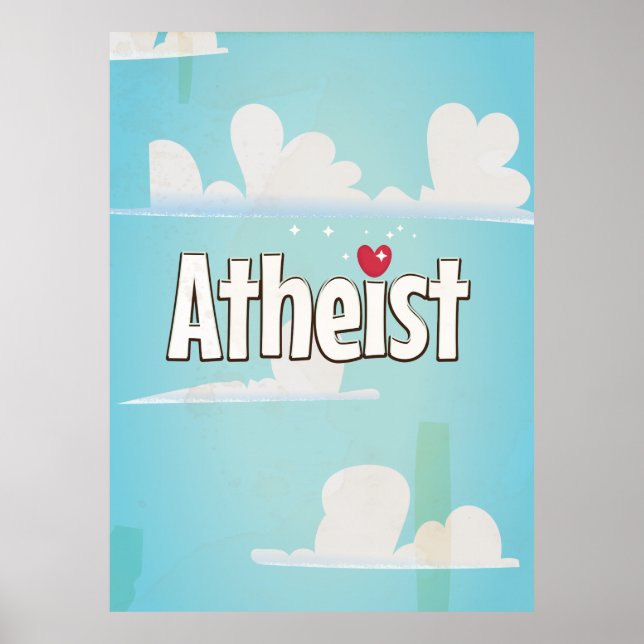 Älskar att vara ateist poster (Framsidan)