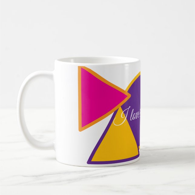 älskar att vara unik design kaffemugg (Vänster)