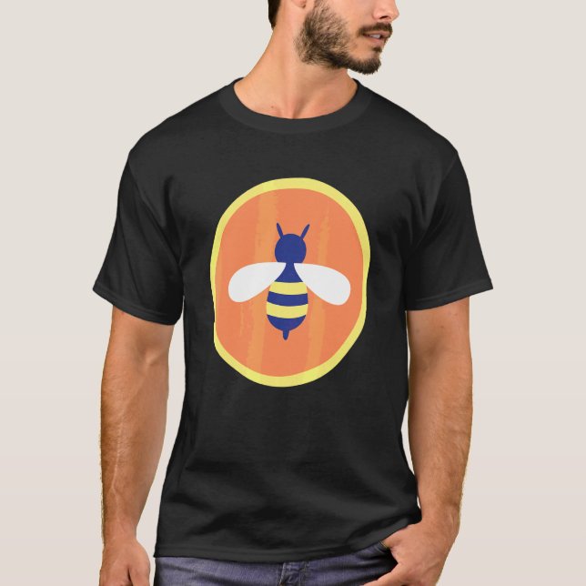 Älskar Bina Hippies 70talet T Shirt (Framsida)