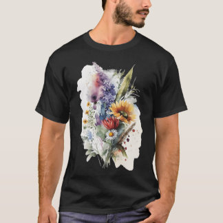 älskar blommor pojke t shirt