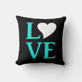 Älskar Bruden Teal Blå Bröllop Suite Tiara Party Kudde