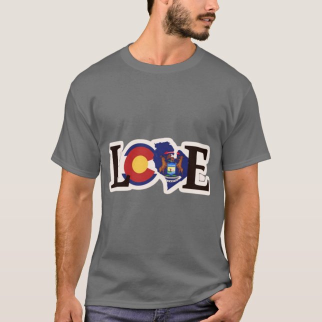 Älskar Colorado Transplant Överstorlek T Shirt (Framsida)