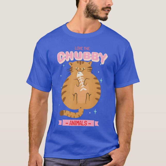 Älskar de knubbiga djuren 8 present t shirt (Framsida)