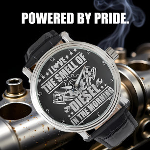 Älskar den där morgondiesellukten armbandsur