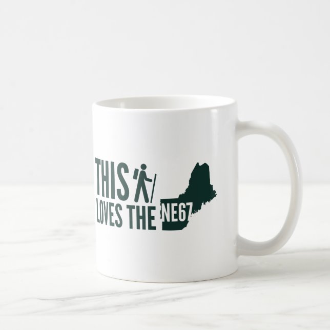 "Älskar denna fotvandrare Newet England 67" Kaffemugg (Höger)