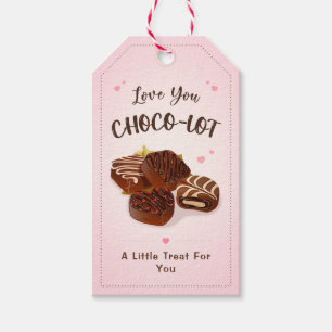 Älskar dig Choco-lot Pun Choklad Praline Trufflar Presentetikett