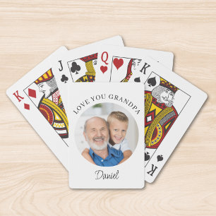 Älskar dig farfar Foto Casinokort
