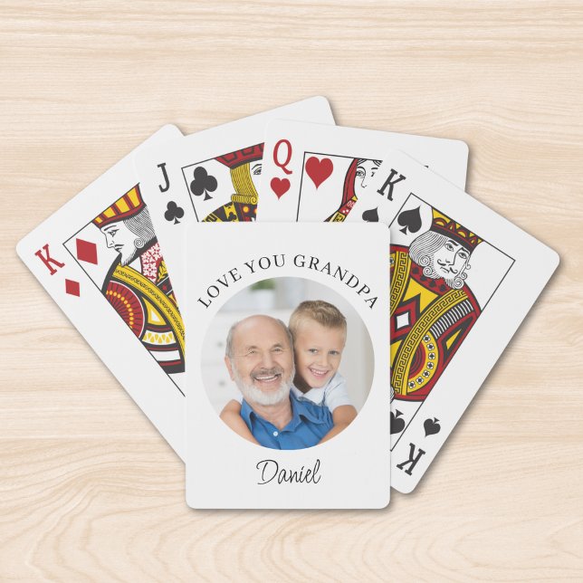 Älskar dig farfar Foto Casinokort (Skapare uppladdad)