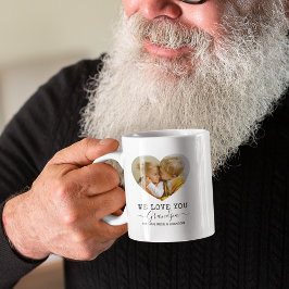 Älskar dig farfar hjärta Foto Kaffemugg