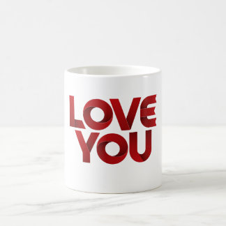 Älskar Dig – Fet Romantisk Typografi Kaffemugg