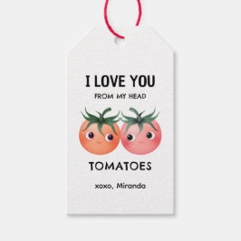 Älskar dig från mina hjärtat tomater Valentines pa Presentetikett