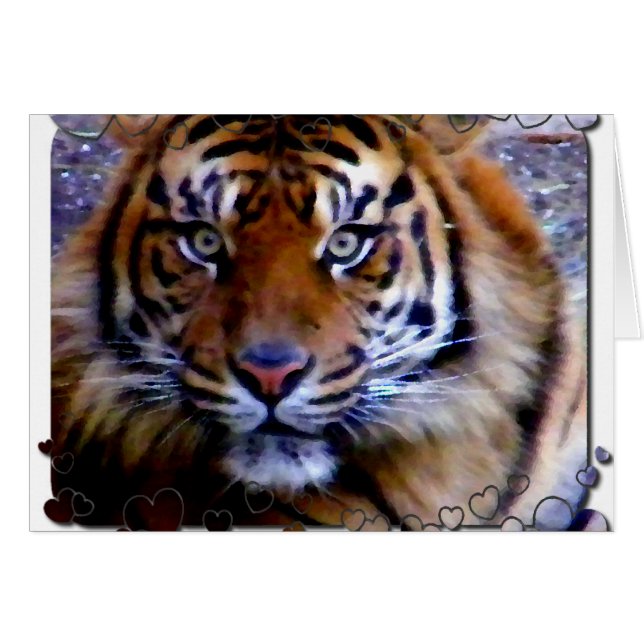 Älskar Dig Hälsningskort (Framsidan Horizontal)