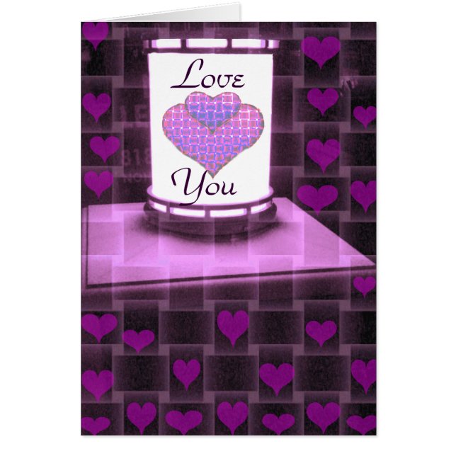 Älskar Dig Hälsningskort (Framsidan)