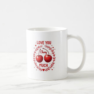 Älskar dig körsbär mycket kaffemugg