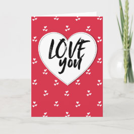Älskar dig kort