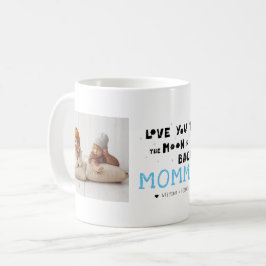 Älskar dig Mamma | Handskriven kollage med två fot Kaffemugg