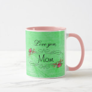 Älskar dig mamma, mors dag kaffemug mugg