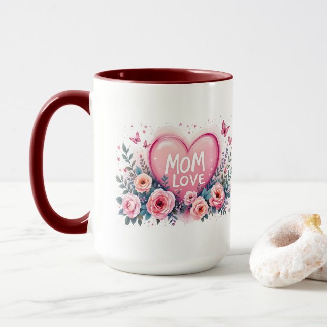 älskar dig mamma  mugg (Med munk)