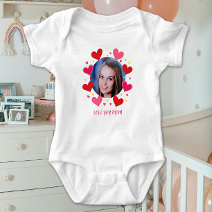 Älskar dig Mamma Pappa Älskar Hjärtan Anpassad Fot T Shirt