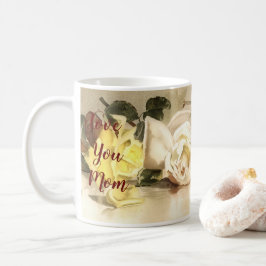 Älskar dig mamma rosor Klassisk mugg kopp