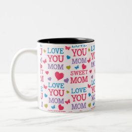 Älskar dig Mamma Två-Tonad Mugg
