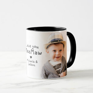Älskar dig MeeMaw/Memaw/Mimaw/MaMaw/Annat 2-Foto Mugg