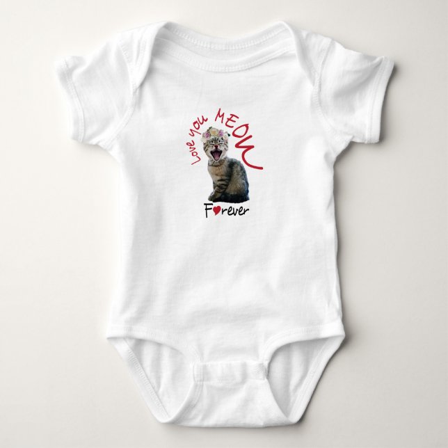 Älskar dig MEOW för evigt T Shirt (Framsida)