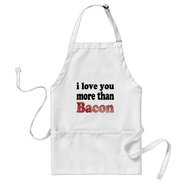 Älskar dig mer än bacon förkläde (Framsidan)
