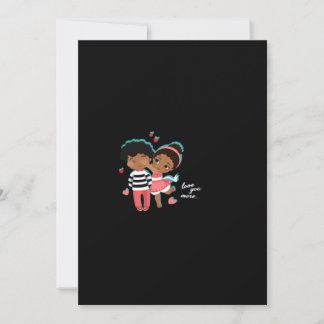 Älskar dig mer Grafisk Minimal Design  Julkort