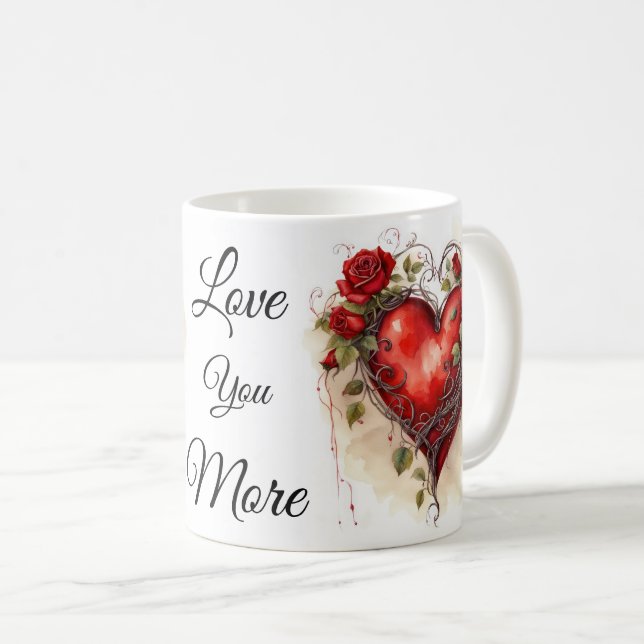 Älskar dig mer kaffemugg (Framsida höger)
