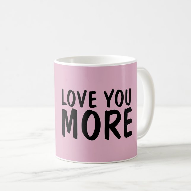 ÄLSKAR DIG MER Rosa KAFFEKOPPAR (Framsida höger)