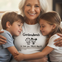 Älskar dig mormor barnens konst personlig gåva
