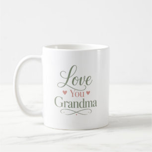 Älskar dig mormor elegant present kaffemugg