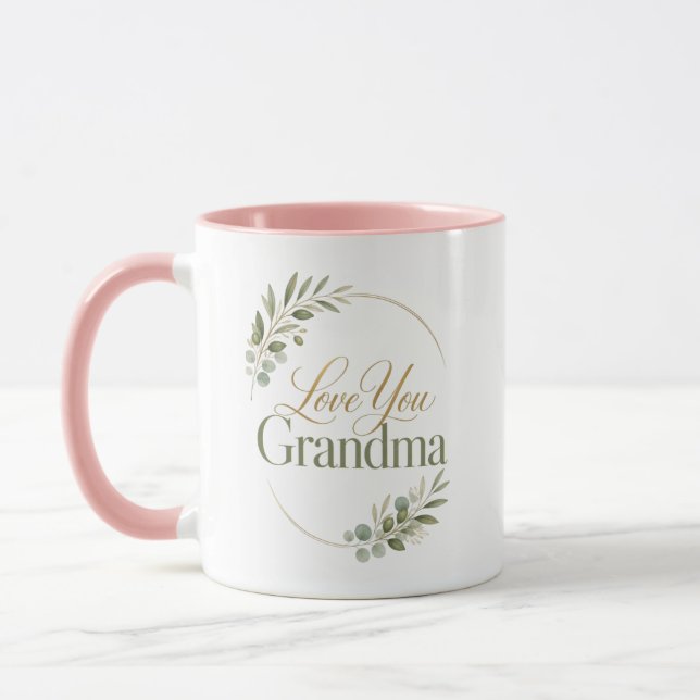 Älskar dig mormor tack mugg (Vänster)