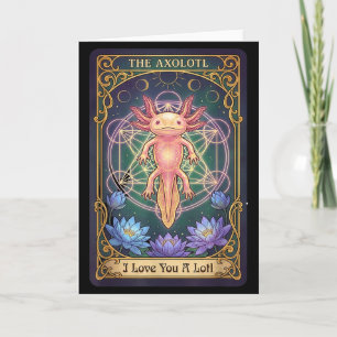 Älskar dig mycket Tarotkort Den Axolotl Sakral geo Kort