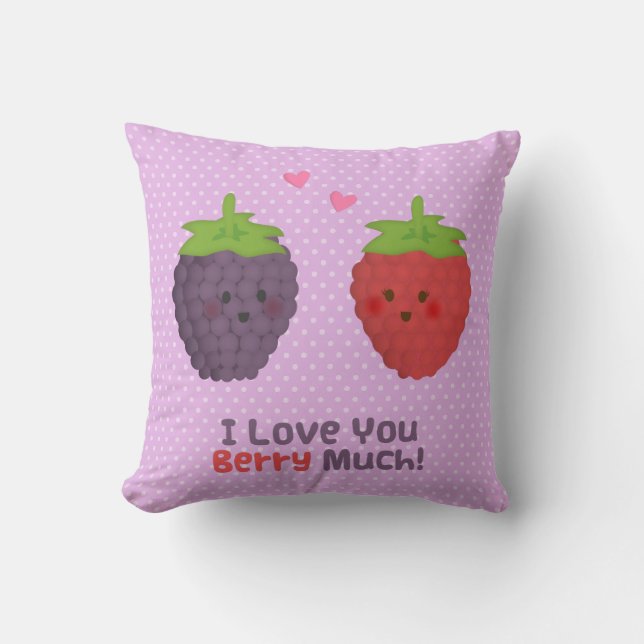 Älskar Dig Mycket Valentines Puns Kudde (Framsida)