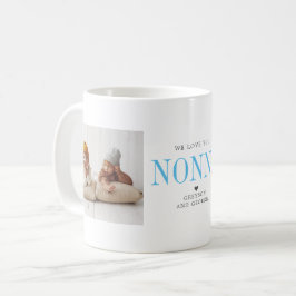 Älskar dig Nonna | Två Foto Collage Kaffemugg