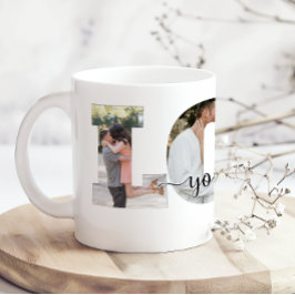 Älskar dig och mig Lägg till foto och namn Kaffemugg