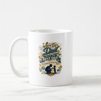 Älskar dig pappa Bästa pappa någonsin Vintage desi Kaffemugg