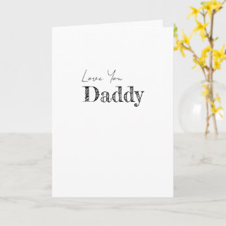 Älskar dig Pappa GLAD FARS DAG Modern Kort