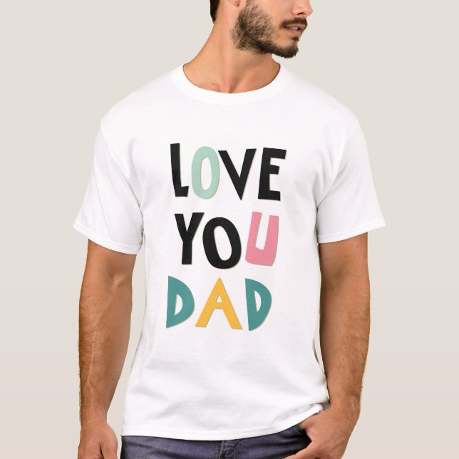 Älskar dig pappa herr t-shirt (Framsida)