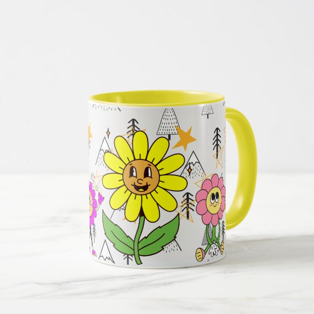 älskar dig själv Roligt Smileys Ansikte Coolt Desi Mugg (Framsida höger)