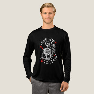 Älskar dig till döds med ros och hjärtan t shirt