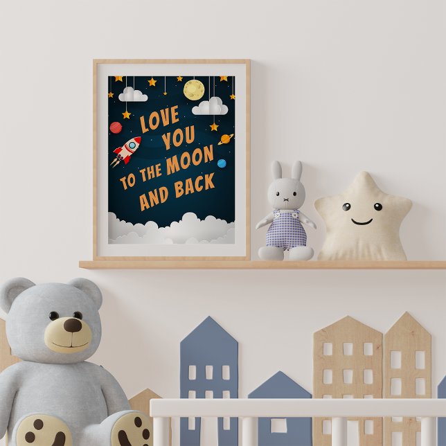 Älskar dig till månen och tillbaka poster (Skapare uppladdad)